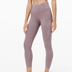 NEW Lululemon Fast and Free Leggings 25" Ice Dye